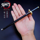 Mini espata caneta Kimetsu No Yaiba Tanjirou Weapon Black Refill Anime Demon Slayer 20CM