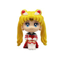 7cm Sailor Moon Anime Figura Tsukino Usagi/Chibiusa/Kino Makoto Figura de ação Marinheiro Marte Júpiter Mercúrio Vênus Estatueta Brinquedo infantil