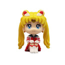 7cm Sailor Moon Anime Figura Tsukino Usagi/Chibiusa/Kino Makoto Figura de ação Marinheiro Marte Júpiter Mercúrio Vênus Estatueta Brinquedo infantil