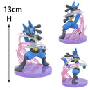 Action Figure riolu lucario anime Pokemon, 13cm