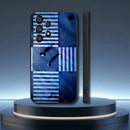 Capa de Celular Serie Alice in Borderland para Samsung Galaxy A73,31,32,72,41,53,52,71,22,5G,Note,J7,8,9 Capa preta macia