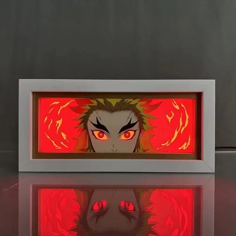 Light Box Led Papel 3D Anime Demon Slayer