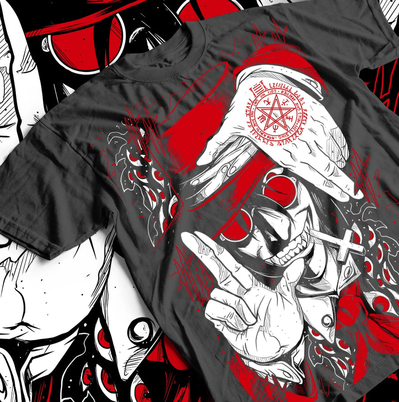 Camiseta Unisex Ultimate Vampiro Alucard Anime Hellsing