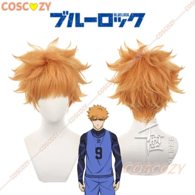 Peruca de Cosplay de  Bachira, Meguru, Hyoma, Chigiri, Nagi, Seishirou, Isagi, Yoichi, Mikage, Reo, Se, Itoshi, Kunigami Anime Blue Lock