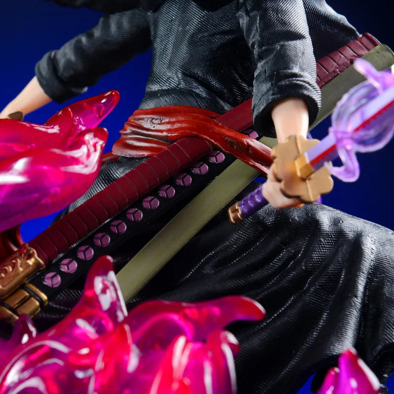 Action Figure Shura Roronoa Zoro, Seis Braços, 9 Lâminas, Anime One piece 30 cm, 40cm