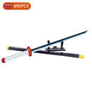 Katana demon slayer kamado tanjirou katana nichirin Moc 1478 pçs