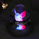 Figura Crystal Ball 3D  Pokeball, Rayquaza, Umbreon, Mew, Gengar, Idéia, Vulpix LeD