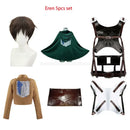 Cosplay Levi ackerman, mikasa,  eren, Hange Anime attack on titan