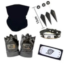 Acessórios Kakashi, Luvas, Máscara Kunai, Luvas Uchiha Anime Naruto