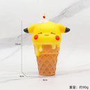 Action Figure Sorvete psyduck, bulbasaur, gengar, slowpoke snorlax, pikachu, pichu Anime Pokemon