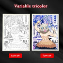 Quadro em led night Anime Demon Slayer :Kimetsu não Yaiba