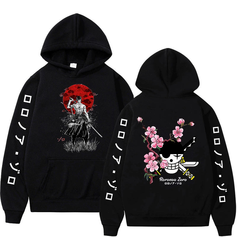 Moletom Anime One piece, Luffy, Roronoa, Zoro, Sanji, Estilo Harajuku, 1 peça