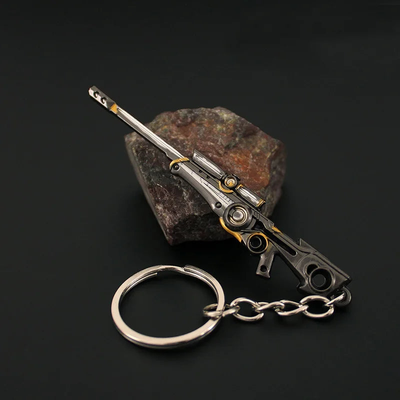 Valorant corpo a corpo reaver 2.0 karambit chaveiro para homem jogo periférico m4 samurai punhal modelo metal chaveiro pingente jóias presente