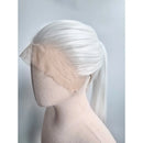 Peruca dianteira do laço branco longa para as mulheres polegada 26 - 13*6