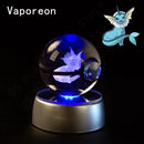 Pokeball Pikachu, Gengar, Mew, Mewtwo, Lamp Base, 3D Crystal Ball