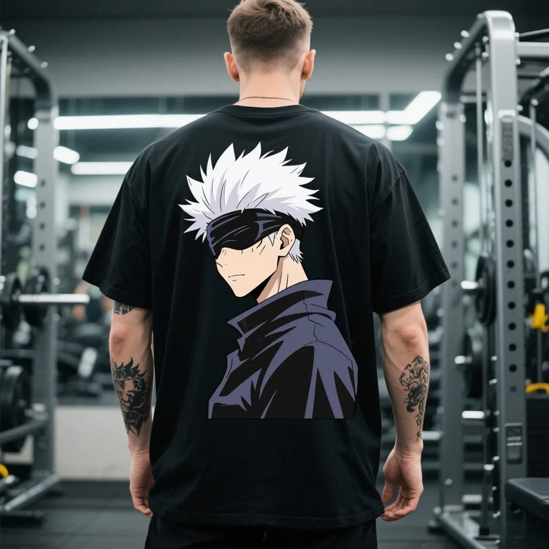 Camiseta de algodão respirável Spell Retreat Wutiao com estampas dinâmicas, conforto durante todo o dia, ideal para qualquer ocasião, fique fresco e moderno