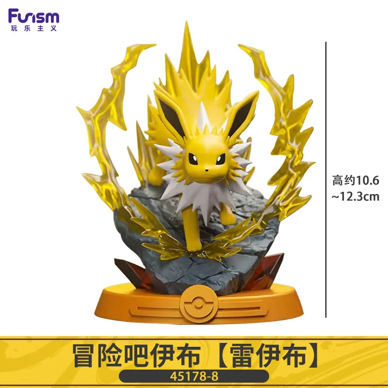 Action figure evolução da evee espeon, sylveon, glaceon, leafeon, vaporeon, umbreon, flareon Anime pokemon