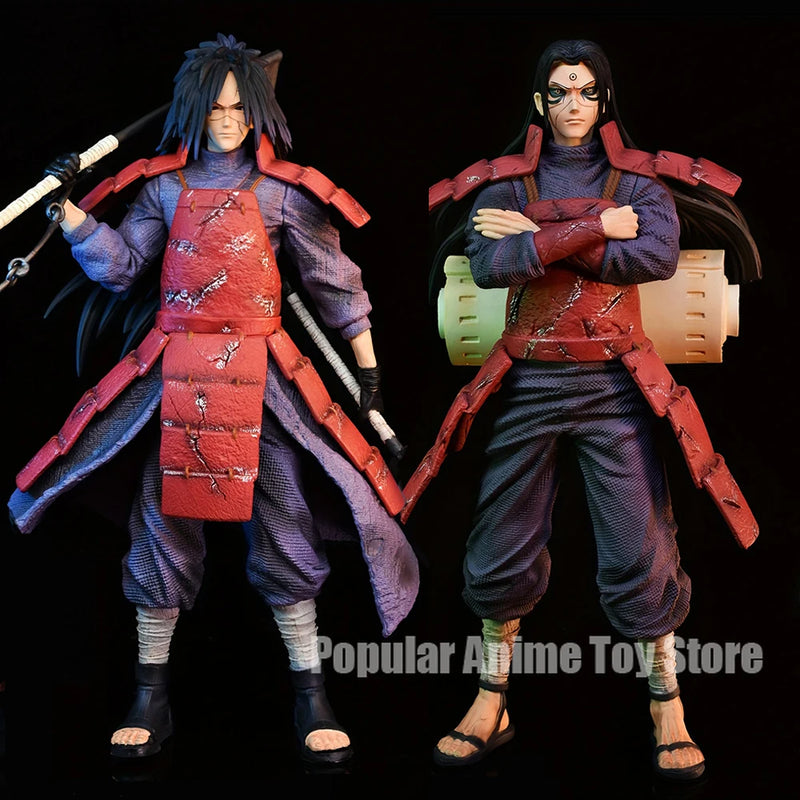 Action Figure Madara Uchiha e Hashirama Senju anime Naruto em 27cm