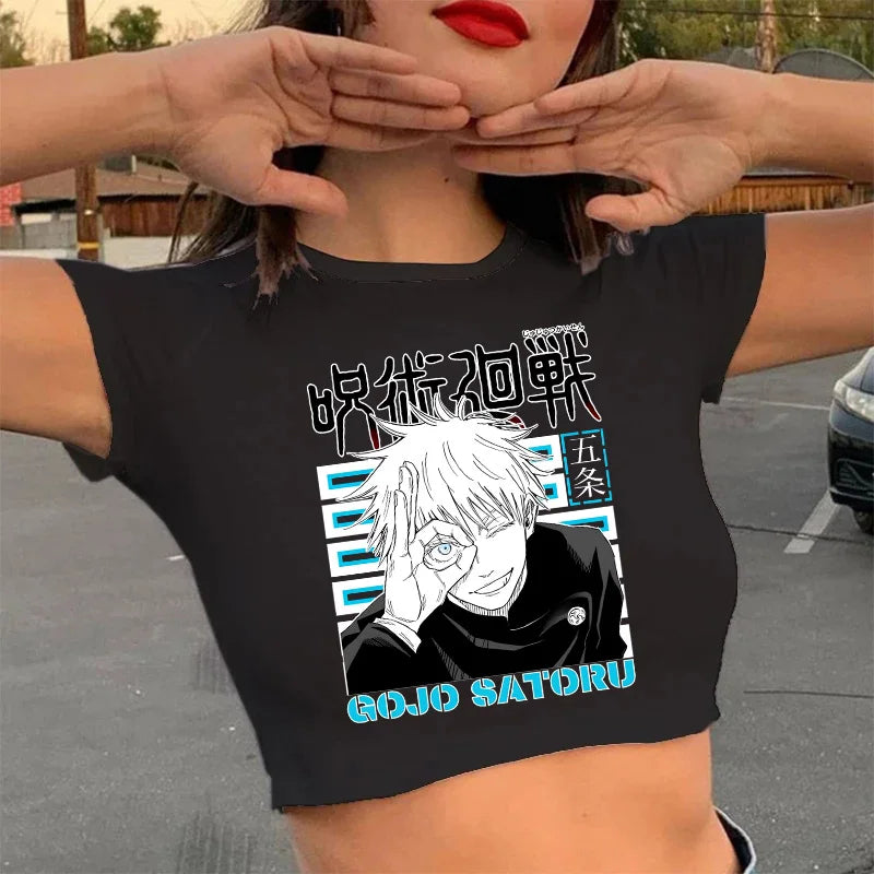 Camiseta gojo satoru, yuji itadori Anime jujutsu kaisen