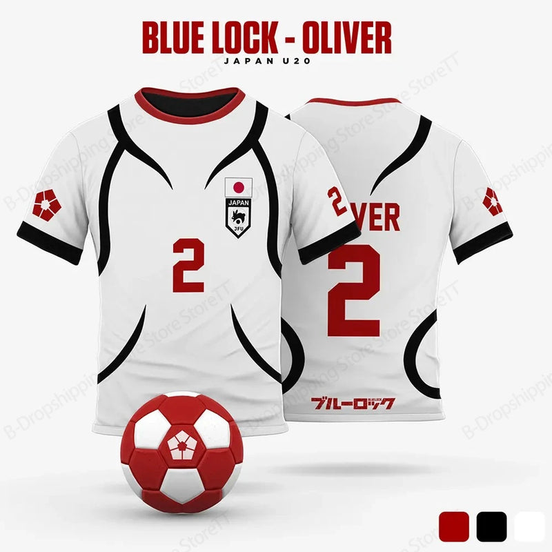 Camiseta do Japão Anime blue Lock