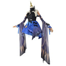 Cosplay Keqing jogo/Anime Genshin Impact