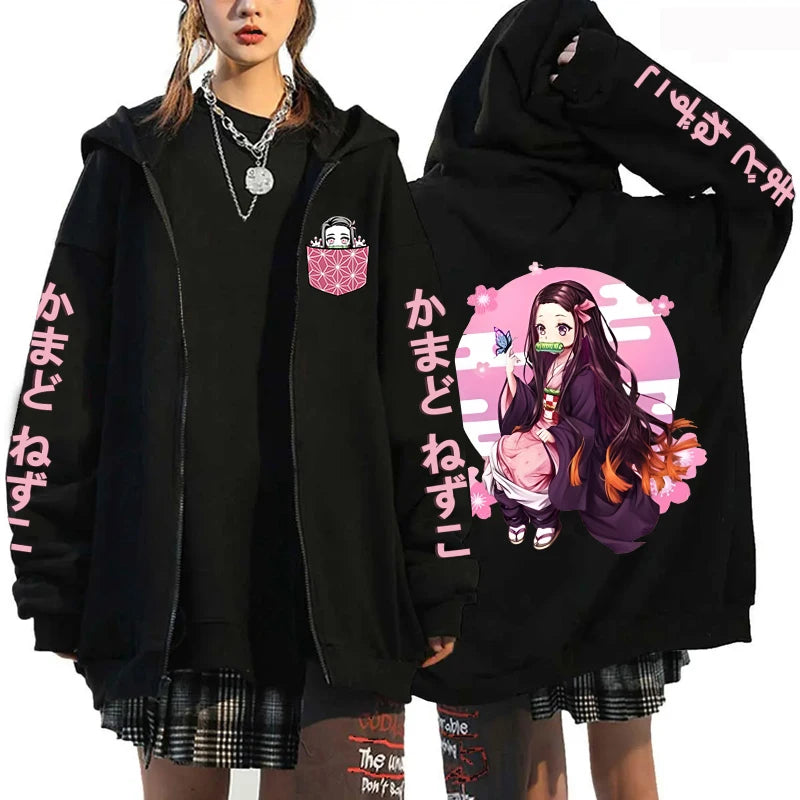 Moletom com capuz Kamado Nezuko Anime demon slayer