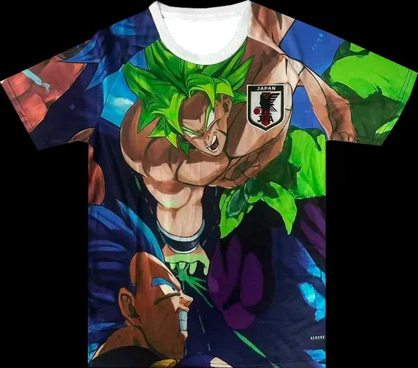 Camiseta esportes de futebol Anime Dragon ball