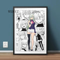 Quadro 7 Sete Pecados Capitais estilo Manga Anime Nanatsu no Taizai