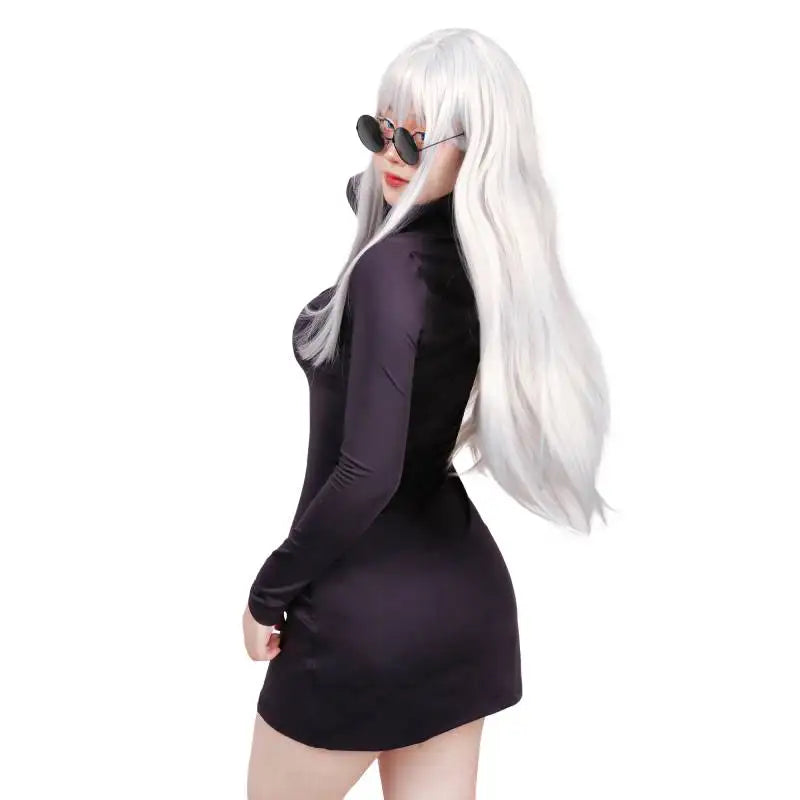 Cosplay Gojo Satoru versão feminina Anime JJK