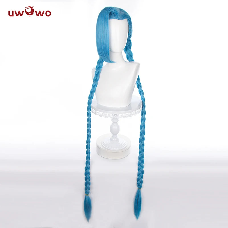 Cosplay Peruca jinx  -League of Legends serie Arcane, 120cm