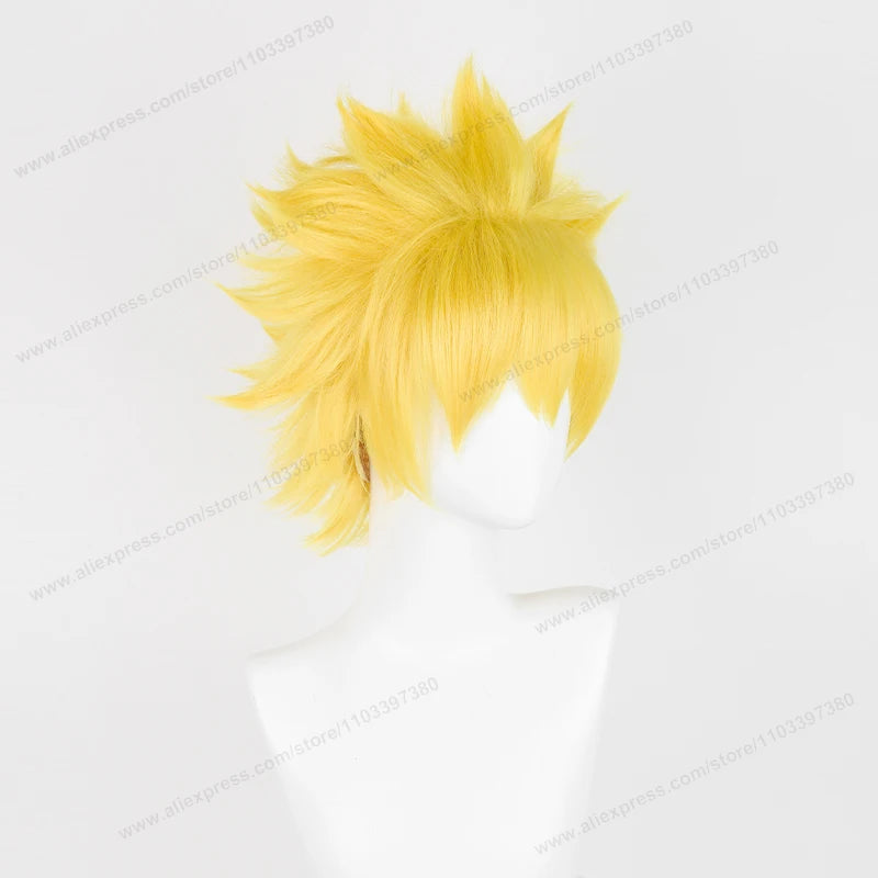Peruca Naruto Uzumaki, Anime Naruto, 30cm