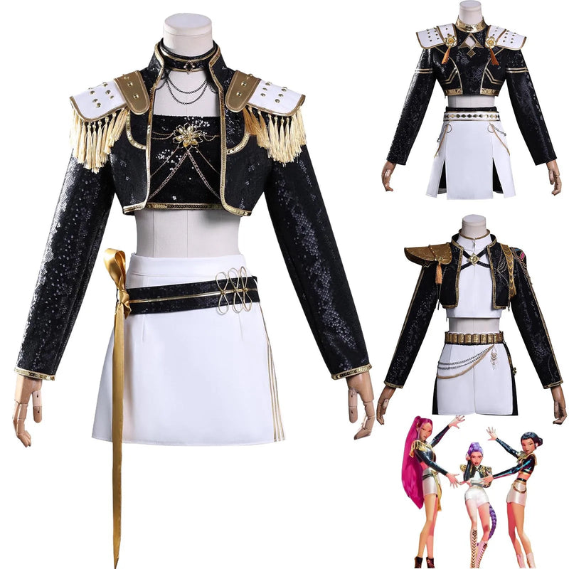 Cosplay rumi, mira & zoey Anime kpop huntrix Demon Hunters