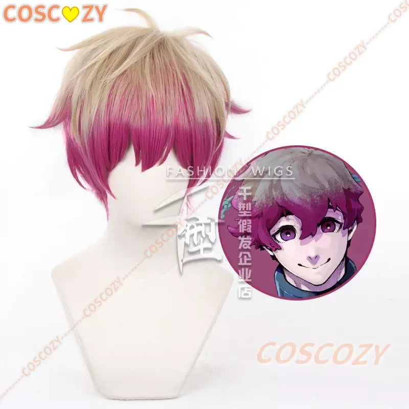 Peruca de Cosplay de  Bachira, Meguru, Hyoma, Chigiri, Nagi, Seishirou, Isagi, Yoichi, Mikage, Reo, Se, Itoshi, Kunigami Anime Blue Lock