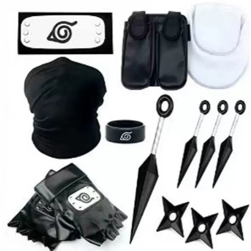 Acessórios Kakashi, Luvas, Máscara Kunai, Luvas Uchiha Anime Naruto