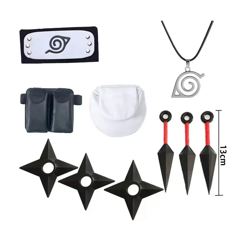 Acessórios Kakashi, Luvas, Máscara Kunai, Luvas Uchiha Anime Naruto