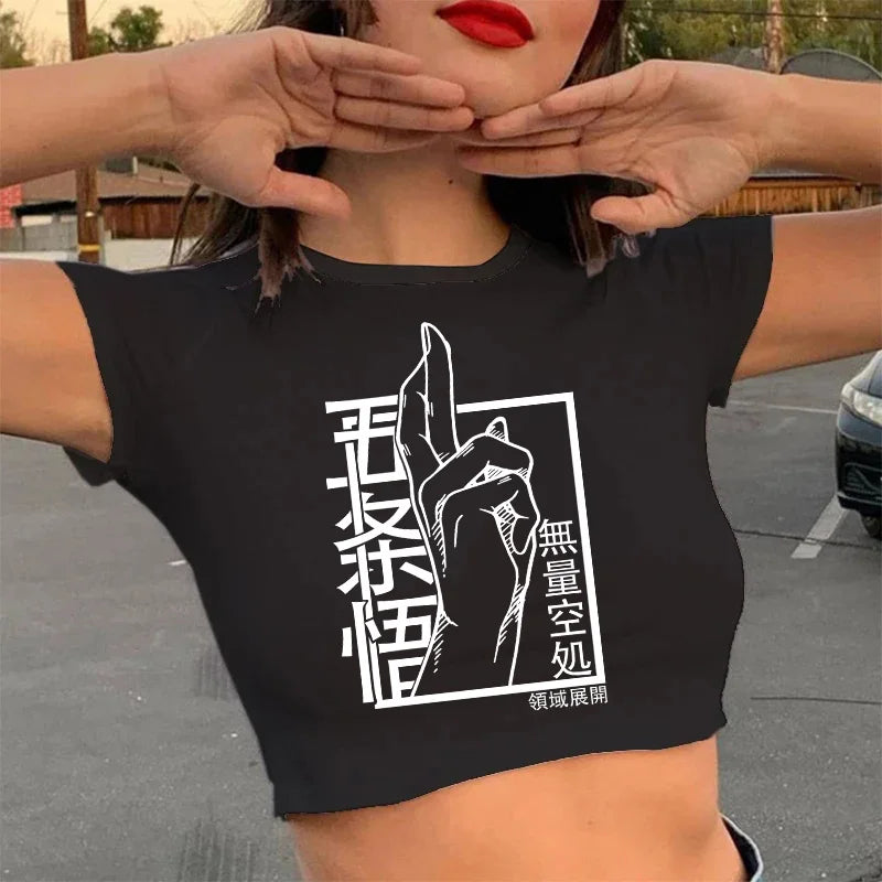 Camiseta gojo satoru, yuji itadori Anime jujutsu kaisen