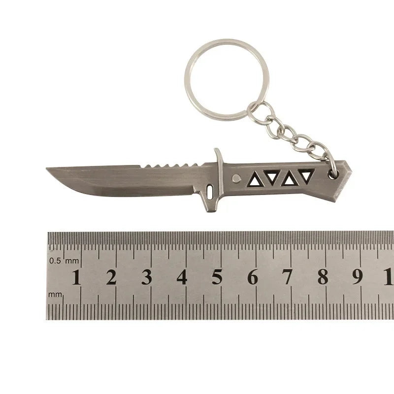 Valorant corpo a corpo reaver 2.0 karambit chaveiro para homem jogo periférico m4 samurai punhal modelo metal chaveiro pingente jóias presente