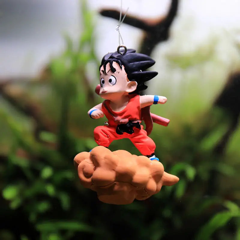 Goku Flutuante Aquário Anime Dragon Ball