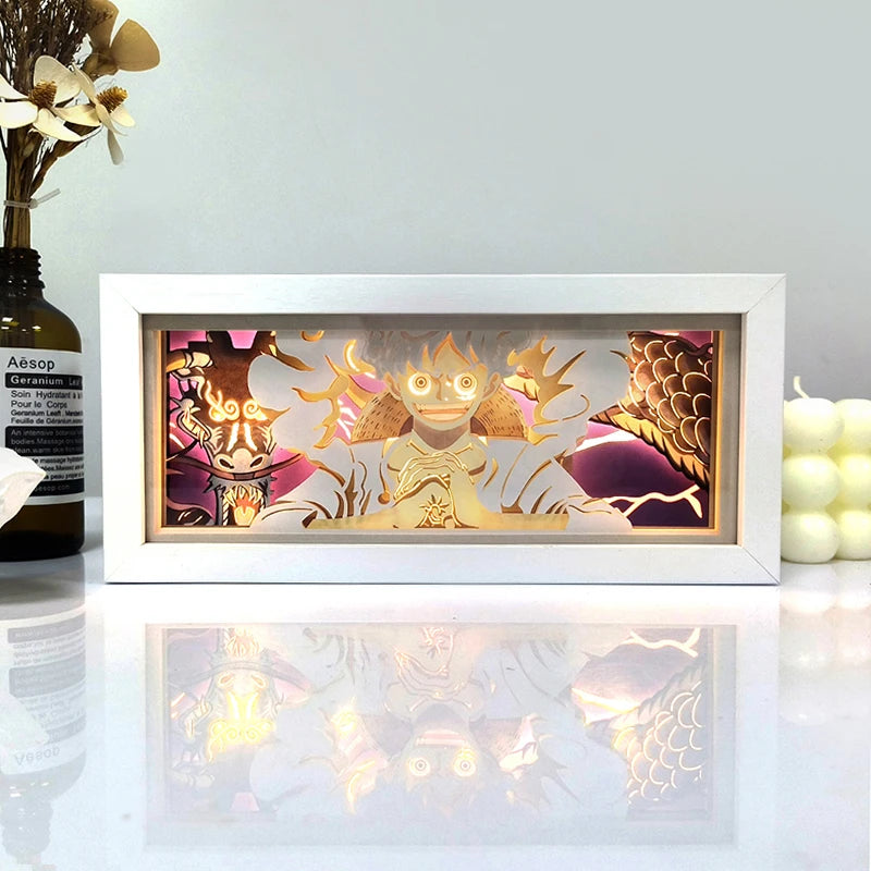Light Box Led Papel 3D Anime