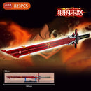 Katana demon slayer kamado tanjirou katana nichirin Moc 1478 pçs