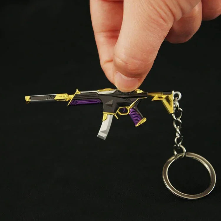 Valorant corpo a corpo reaver 2.0 karambit chaveiro para homem jogo periférico m4 samurai punhal modelo metal chaveiro pingente jóias presente