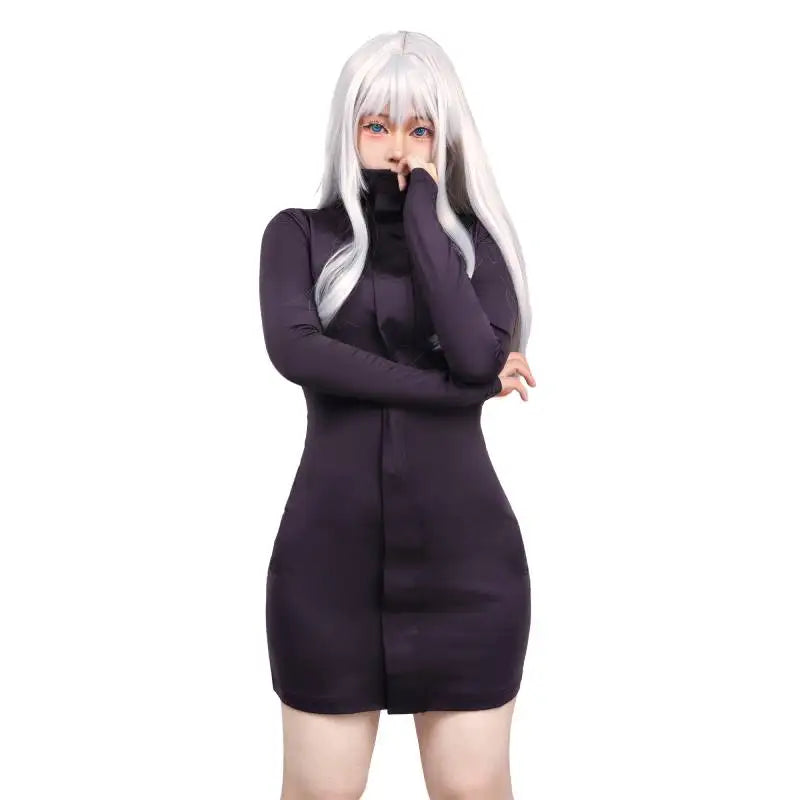 Cosplay Gojo Satoru versão feminina Anime JJK