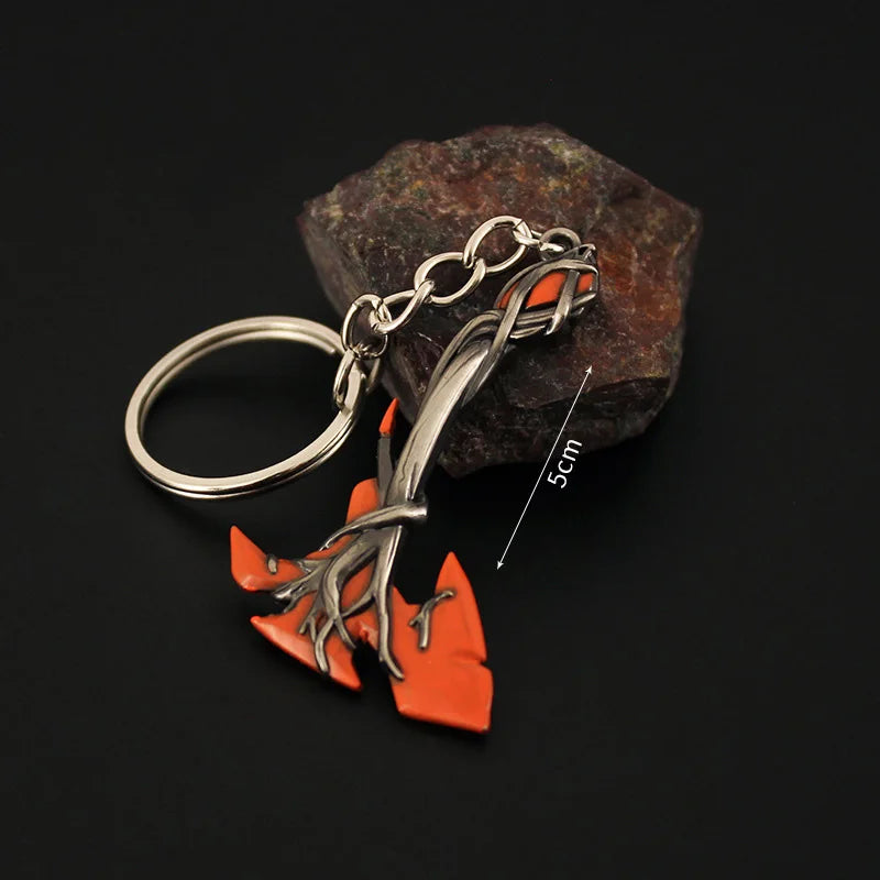 Valorant corpo a corpo reaver 2.0 karambit chaveiro para homem jogo periférico m4 samurai punhal modelo metal chaveiro pingente jóias presente