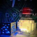 Luminária minecraft block de minério e poção