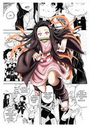Quadro estilo manga Anime Demon Slayer