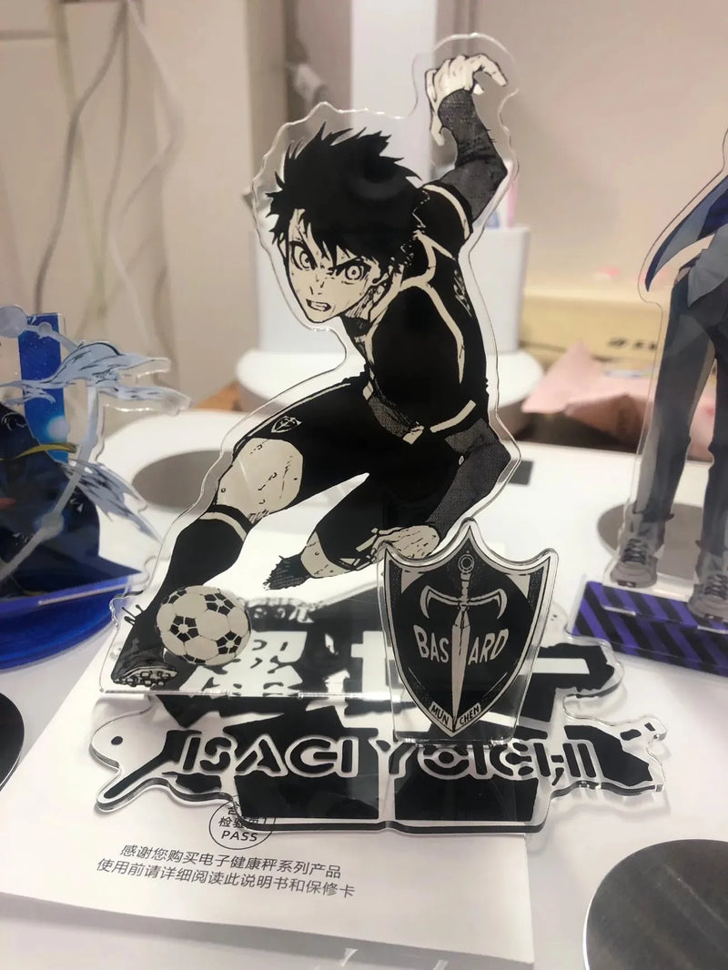 Isagi yoichi figuras de brinquedo acrílico suporte firefly anime modelo figura de ação ornamento crianças coleção bloqueio azul amigo presente